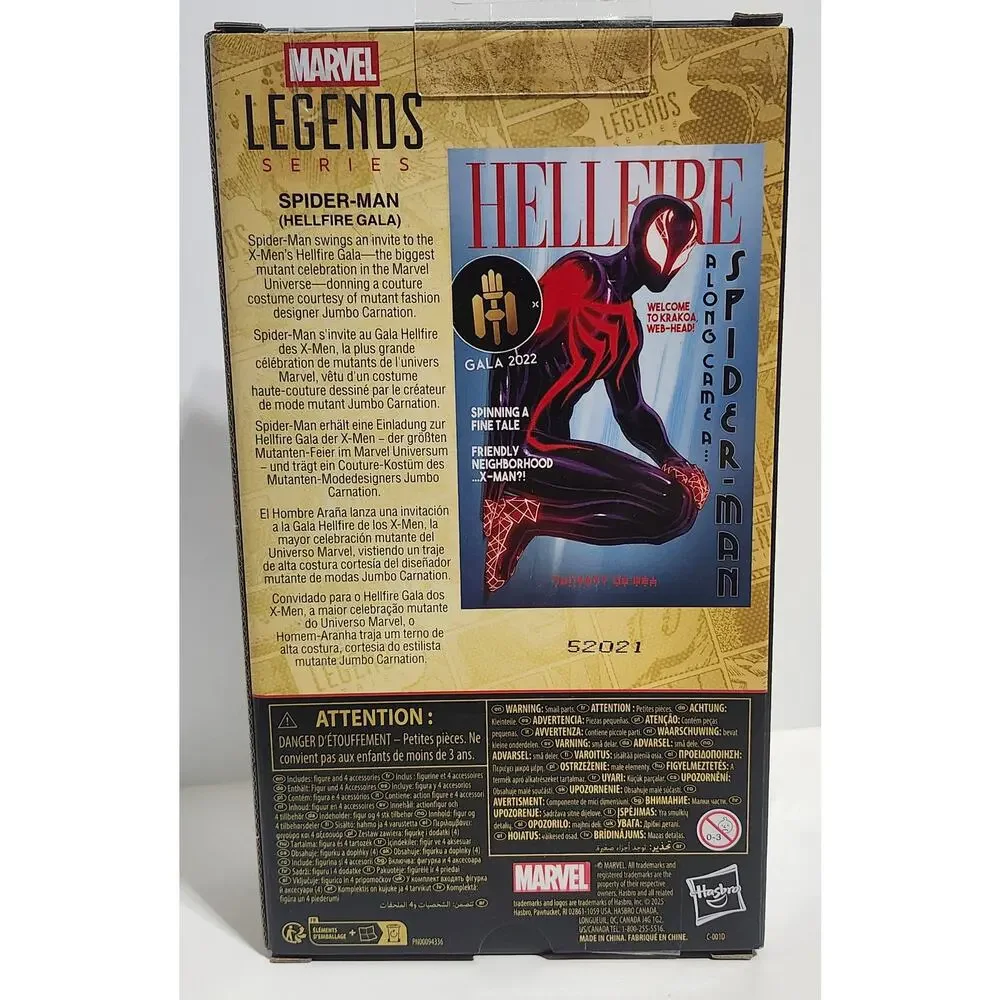 Marvel Legends Spider-Man Hellfire Gala Amazing Spider-Man 6-Inch Action Figure